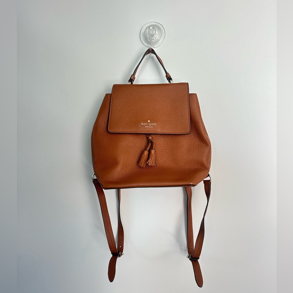 Kate Spade Backpack - Brown Pebble Leather